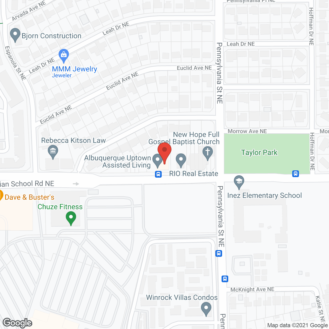 Albuquerque Uptown Assisted Living in google map