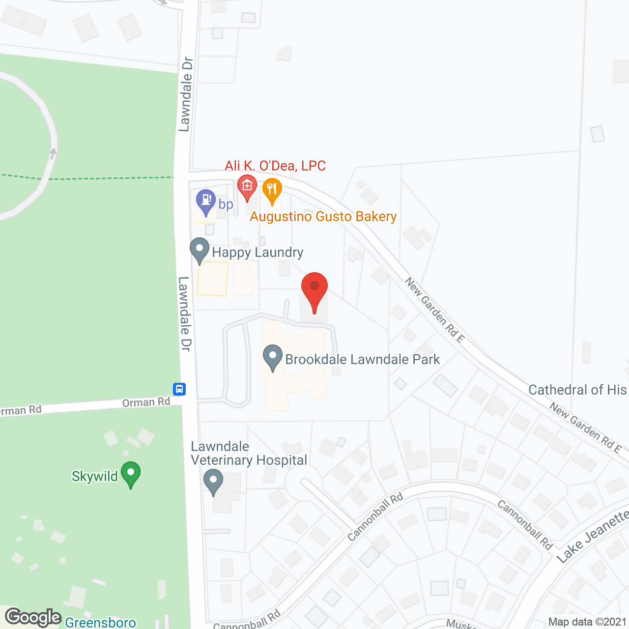 Brookdale Lawndale Park in google map