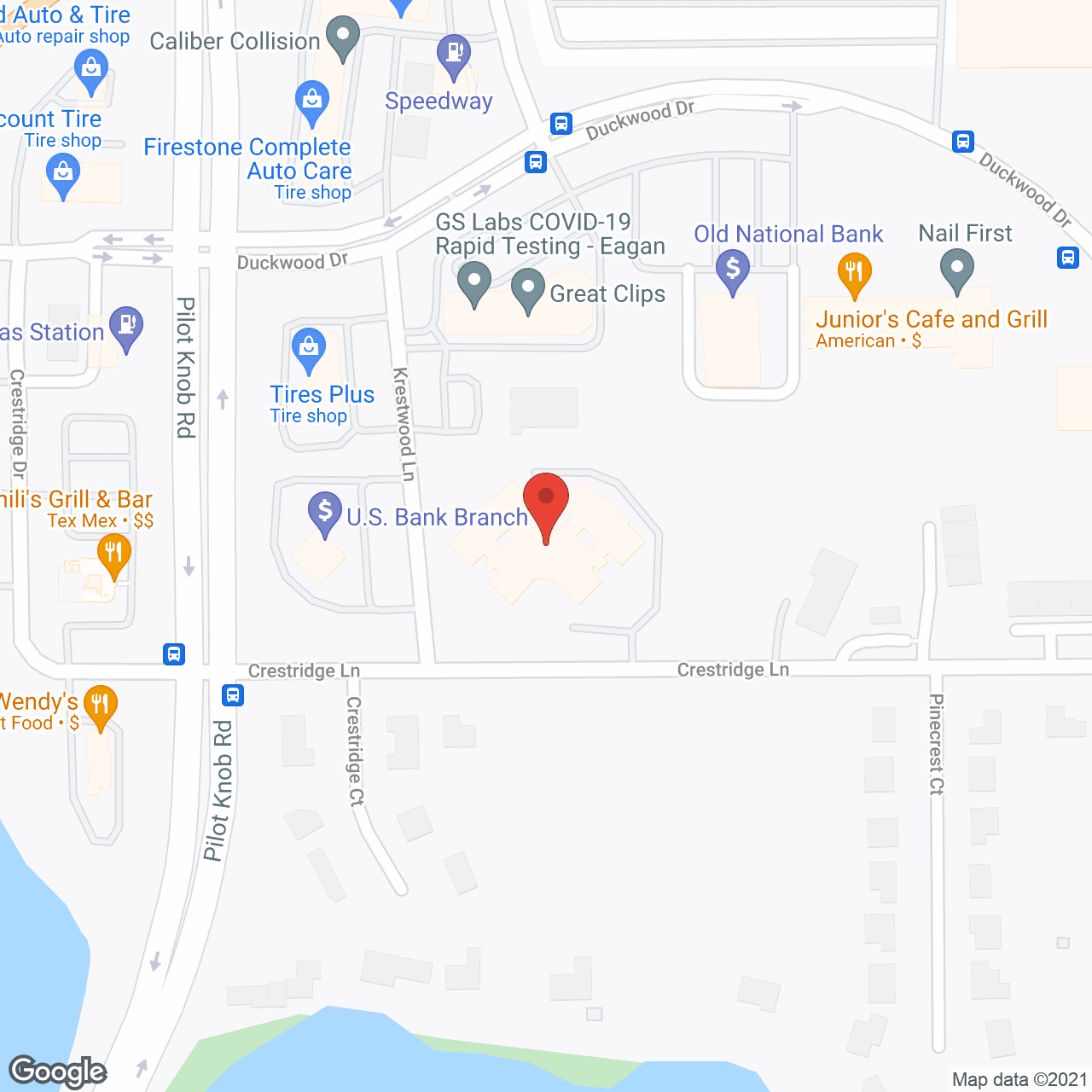 Brookdale Eagan in google map