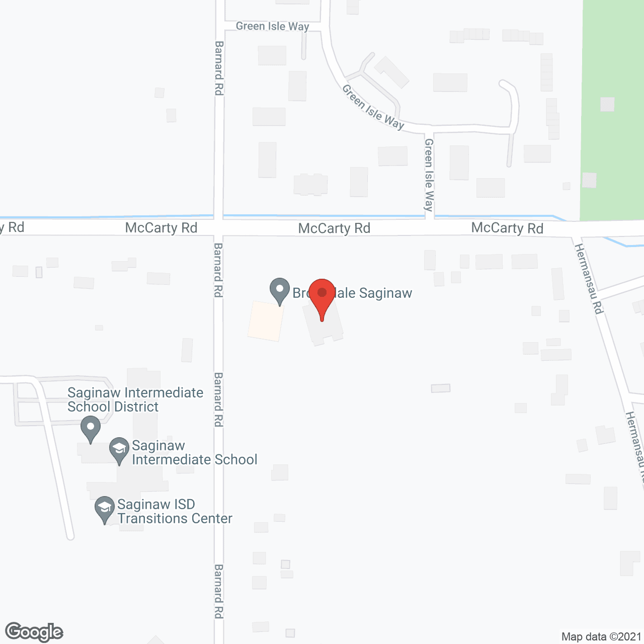 Brookdale Saginaw in google map