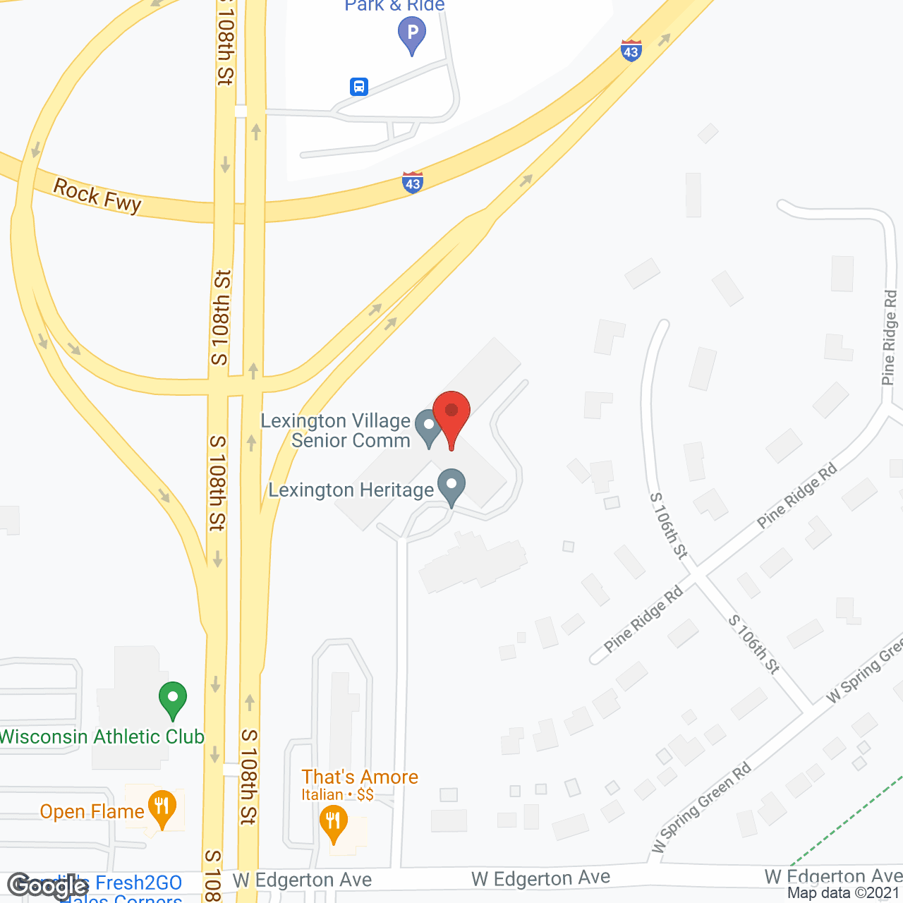DUP Lexington Village Apartments in google map