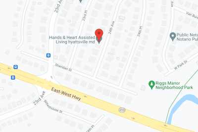Hands & Heart Assisted Living Hyattsville in google map