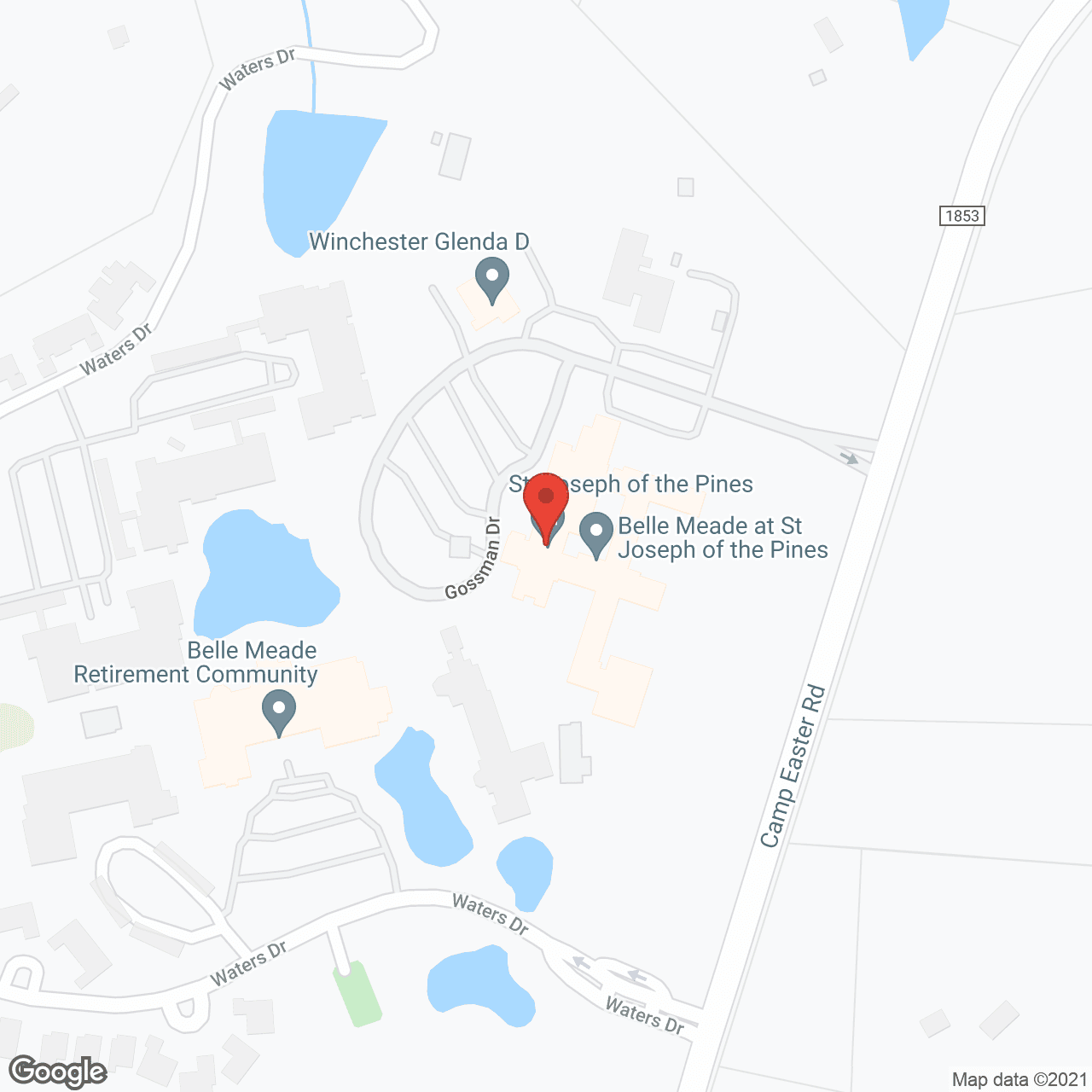 St. Joseph of the Pines Health Center in google map