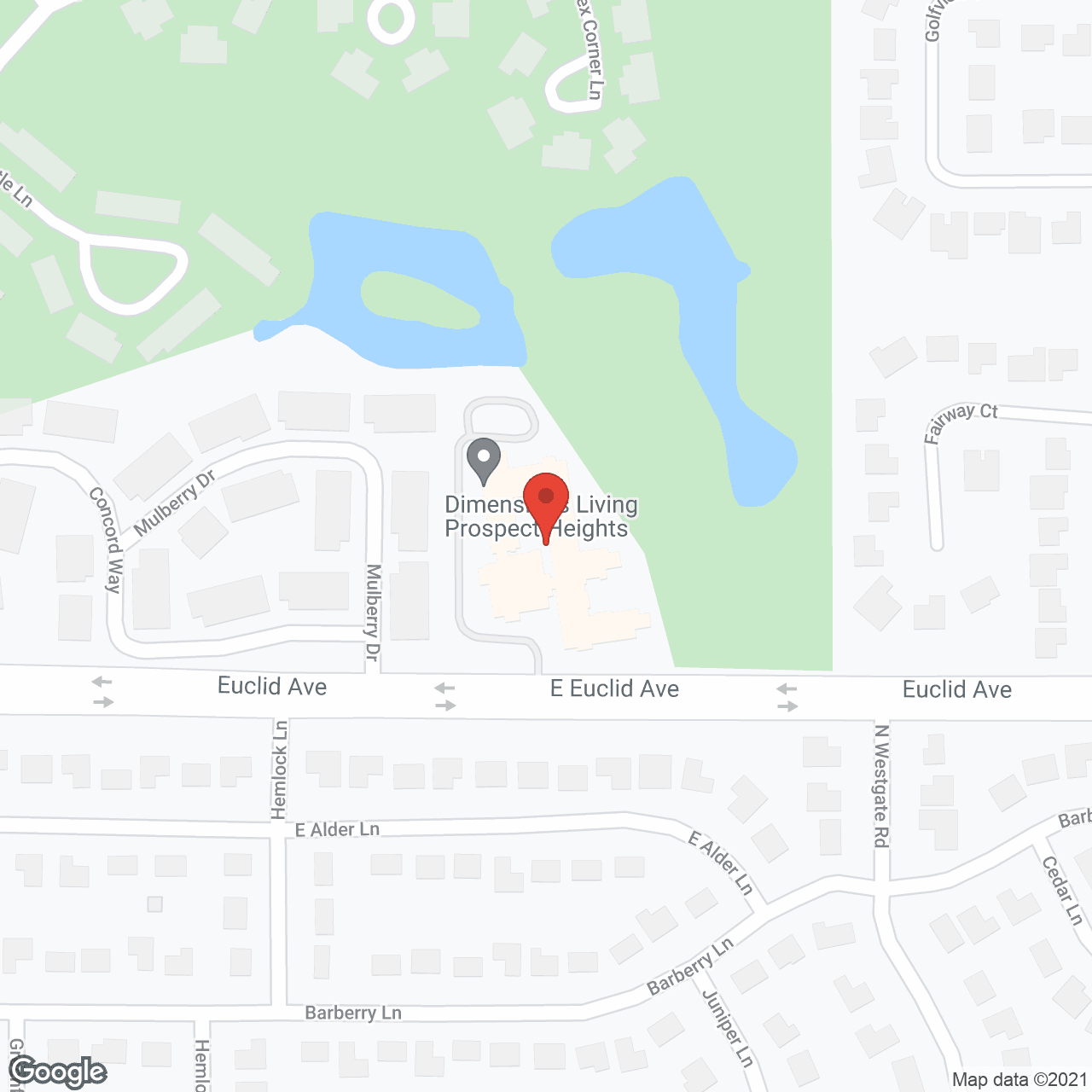 Eden Vista Prospect Heights in google map