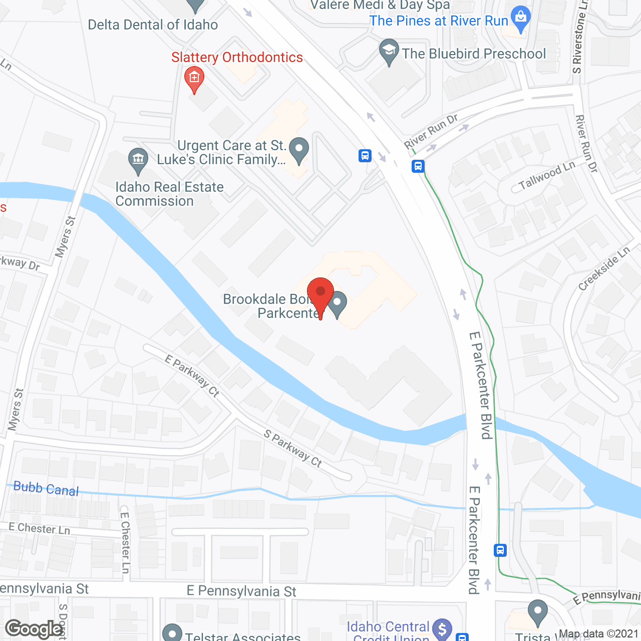 Brookdale Boise Parkcenter in google map