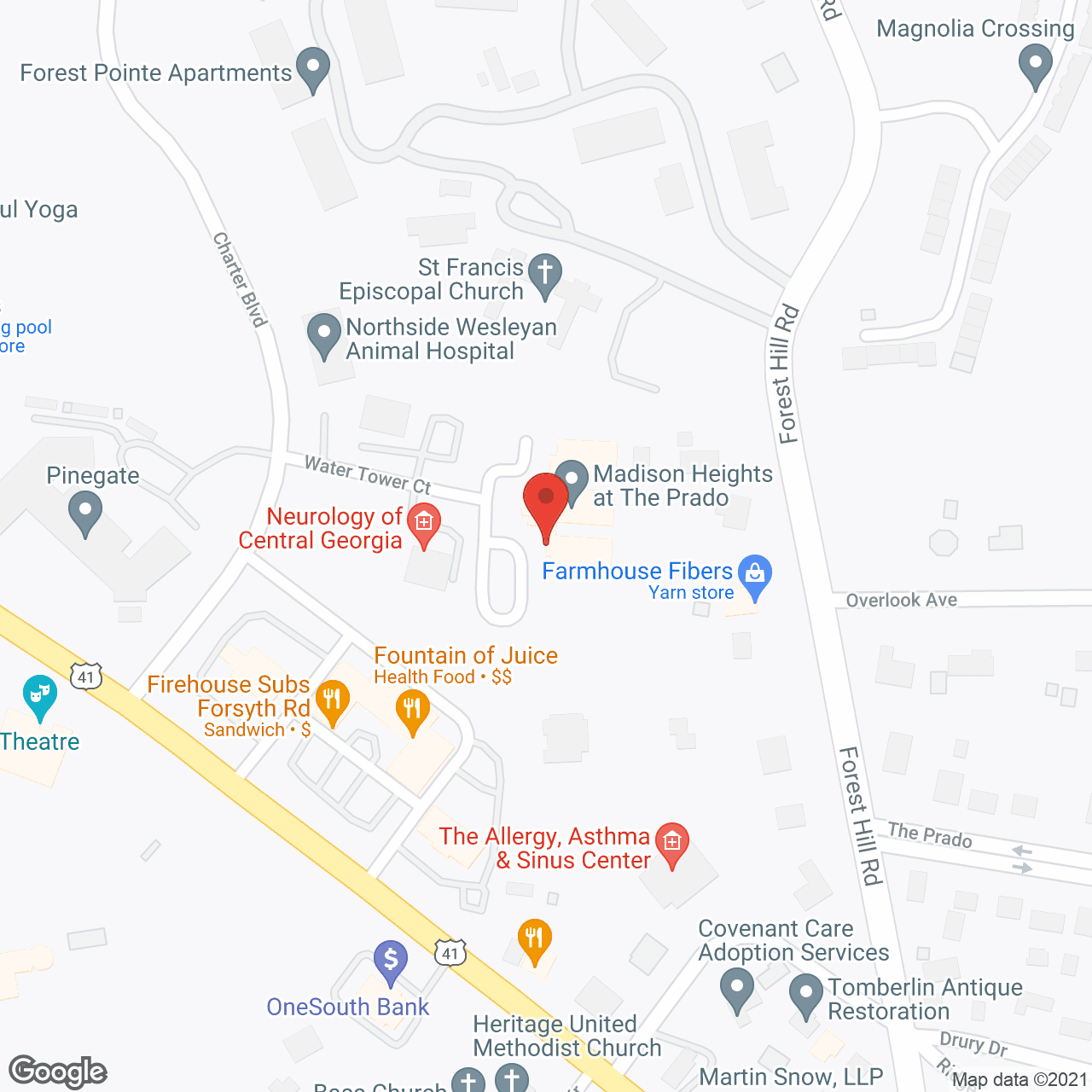 PruittPlace Wesleyan in google map