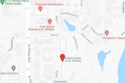 HarborChase of Dr. Phillips,  an ECC licensed Community in google map
