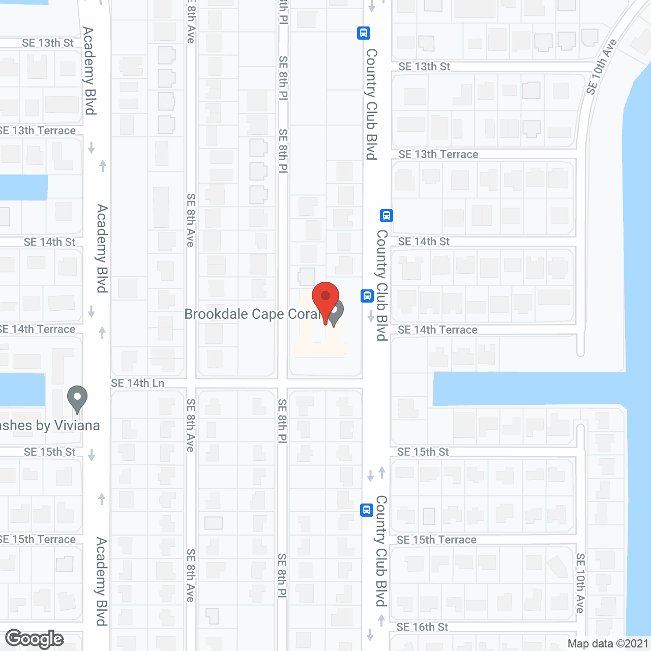 Brookdale Cape Coral in google map