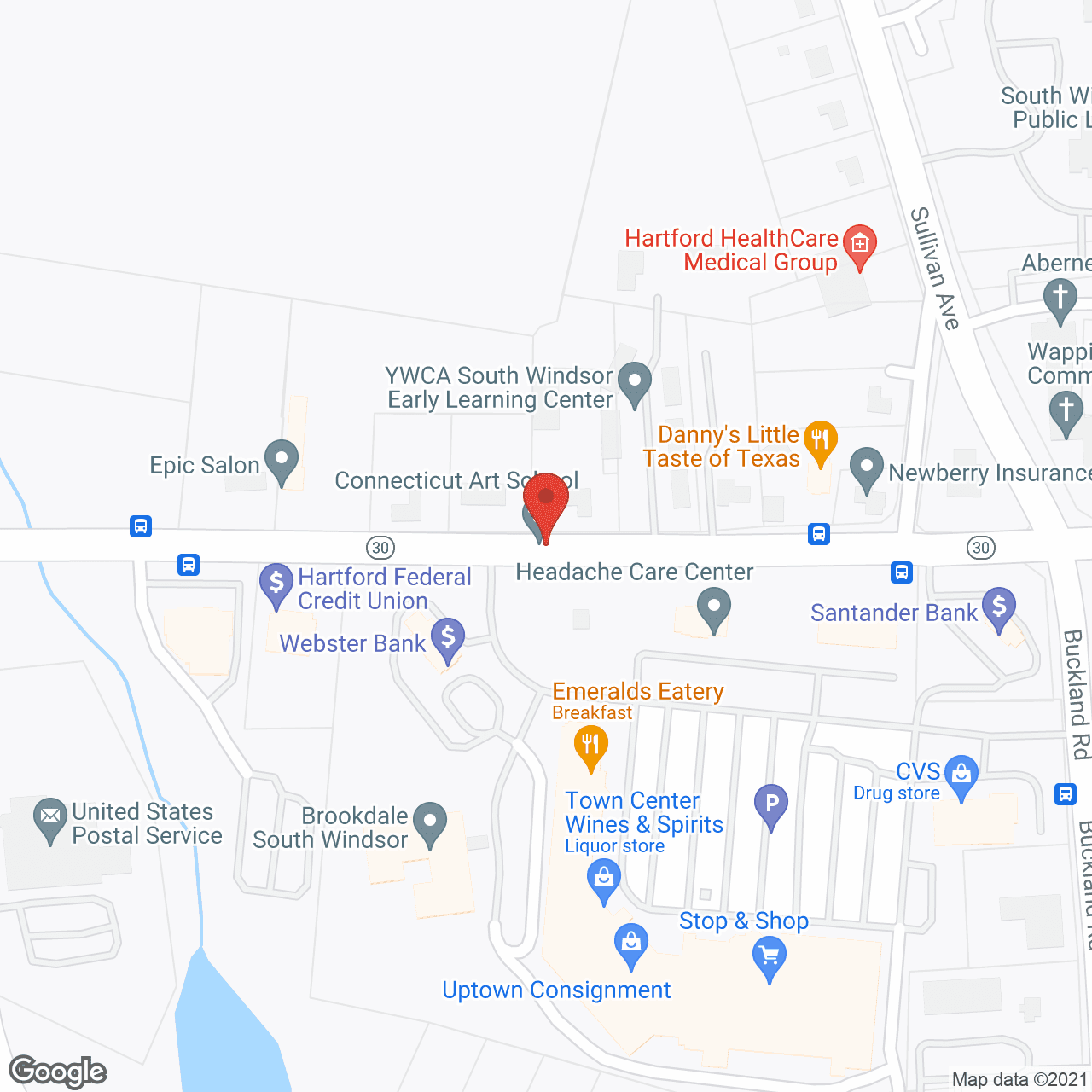 Brookdale South Windsor in google map