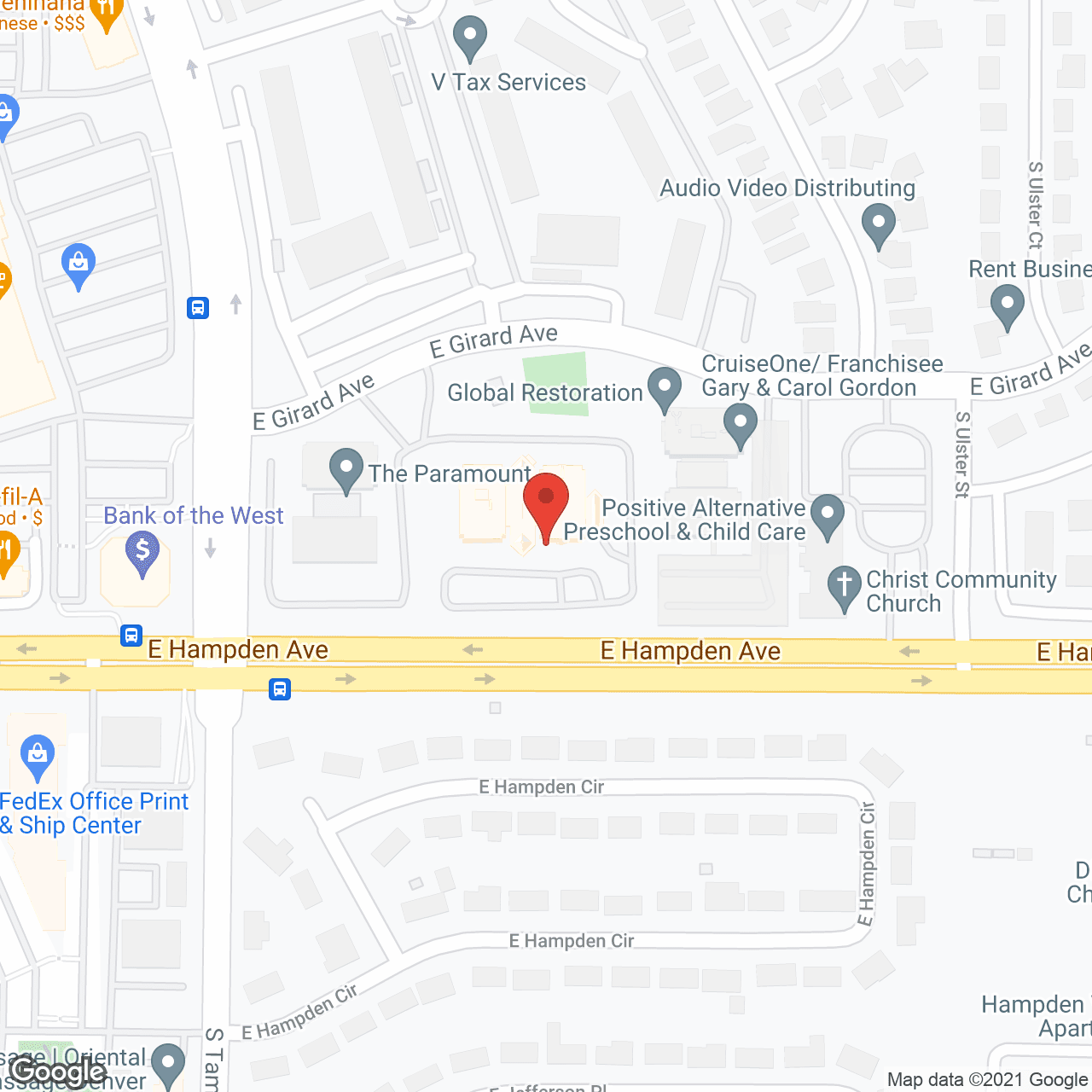 Brookdale Tamarac Square in google map