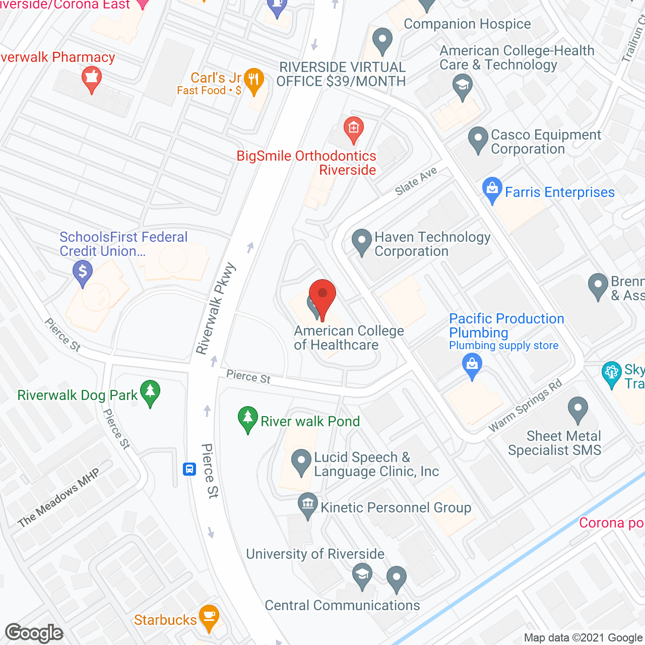TheKey of Riverside, CA in google map