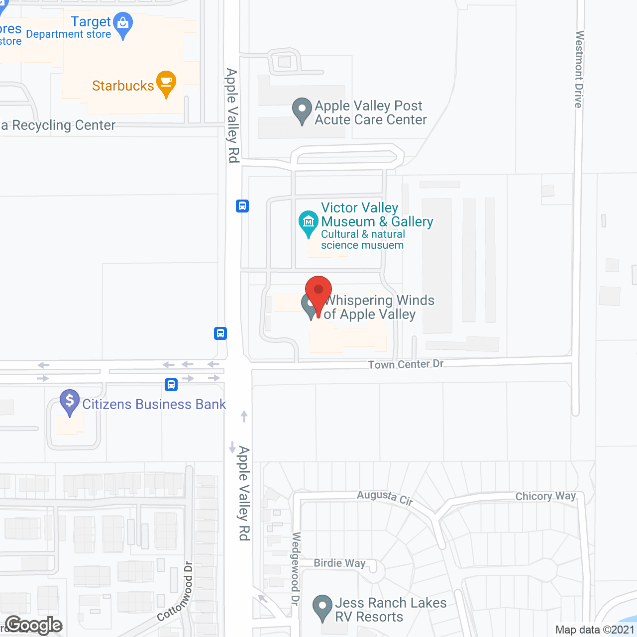 Whispering Winds of Apple Valley Assisted Living and Memory Care in google map