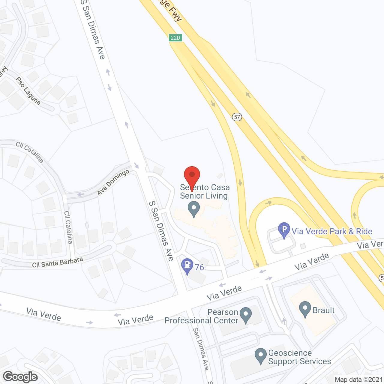 Serento Casa in google map