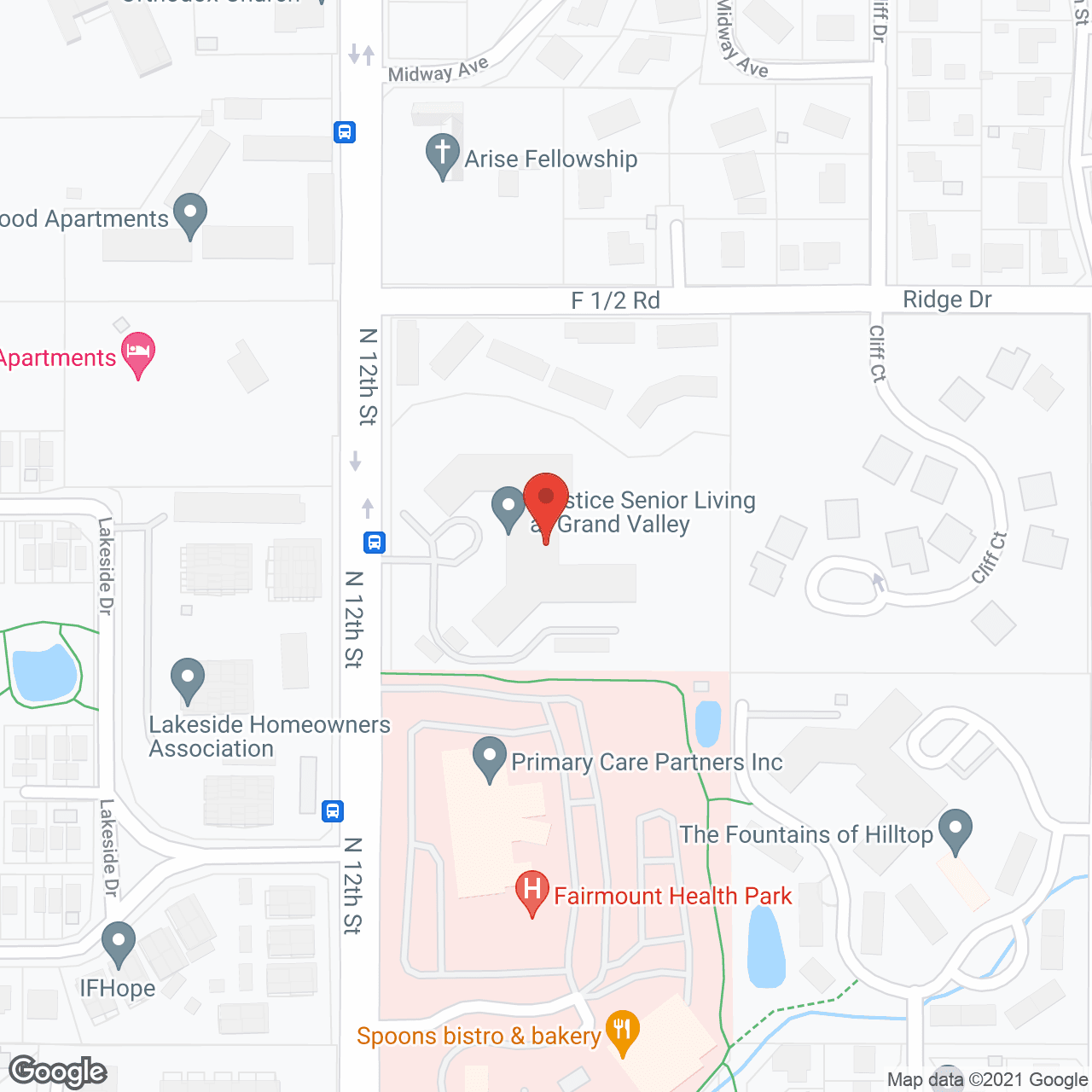 Solstice at Grand Valley in google map