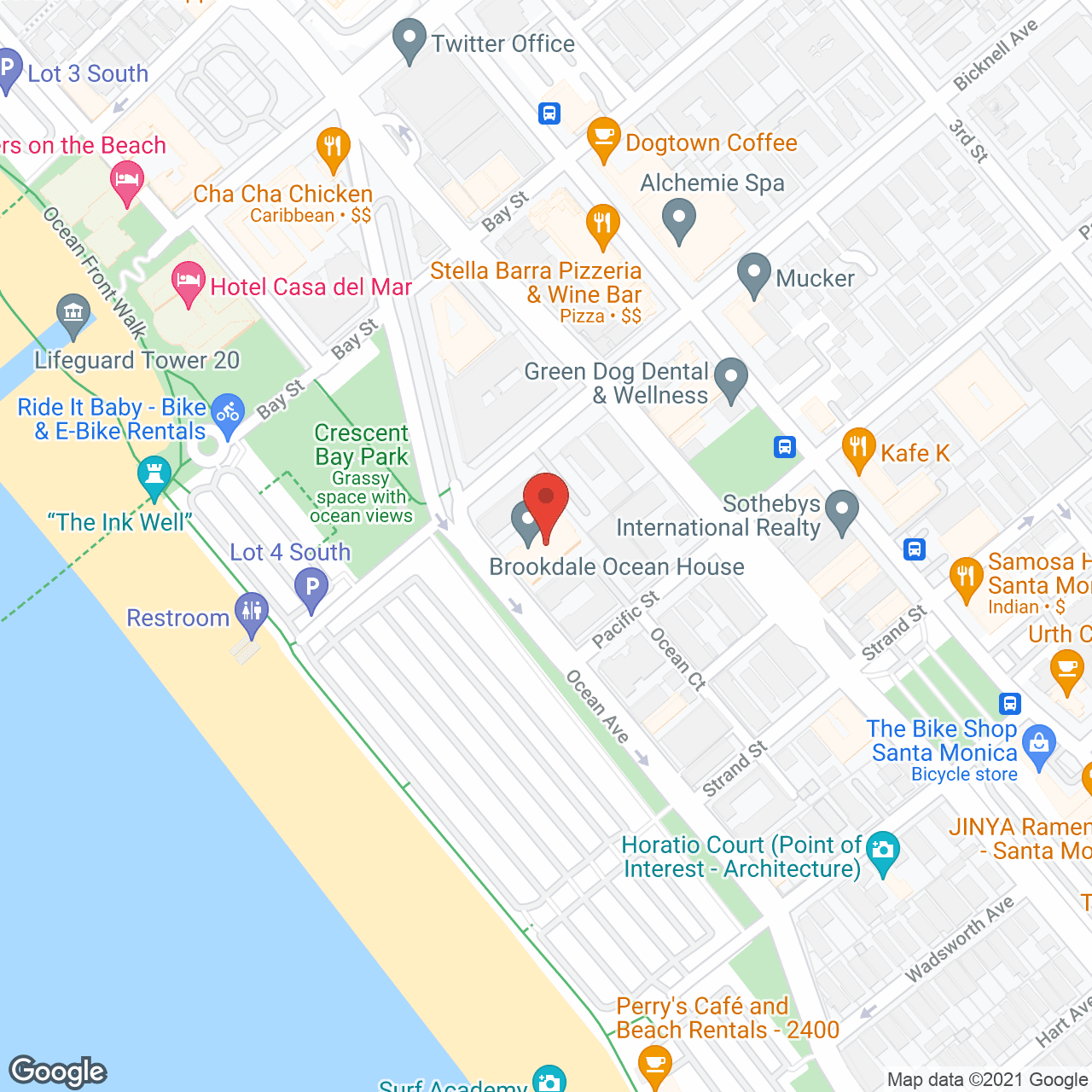 Brookdale Ocean House in google map