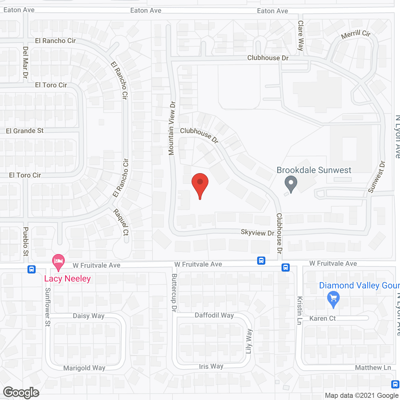 Brookdale Sunwest Assisted Living and Memory Care in google map