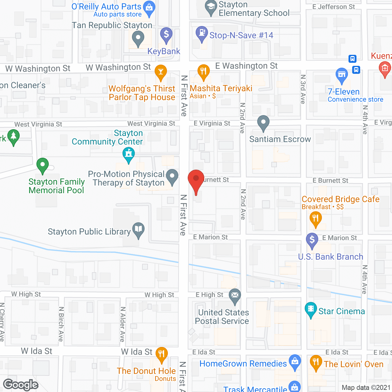 Open Arms Adult Day Program in google map