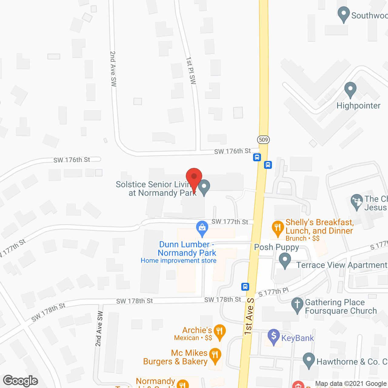 Solstice Senior Living at Normandy Park in google map