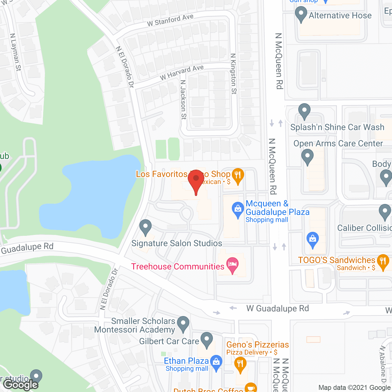 Brookdale North Gilbert in google map