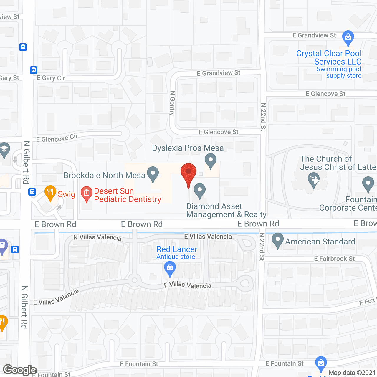 Brookdale North Mesa in google map