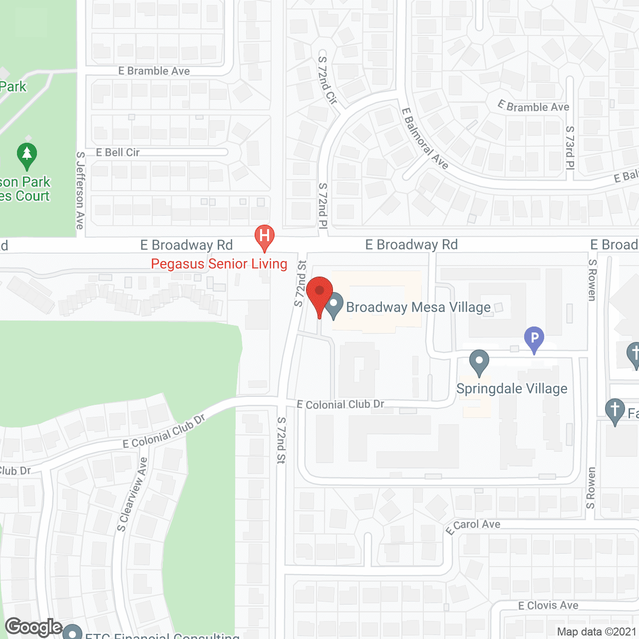 Pegasus Landing of Mesa in google map