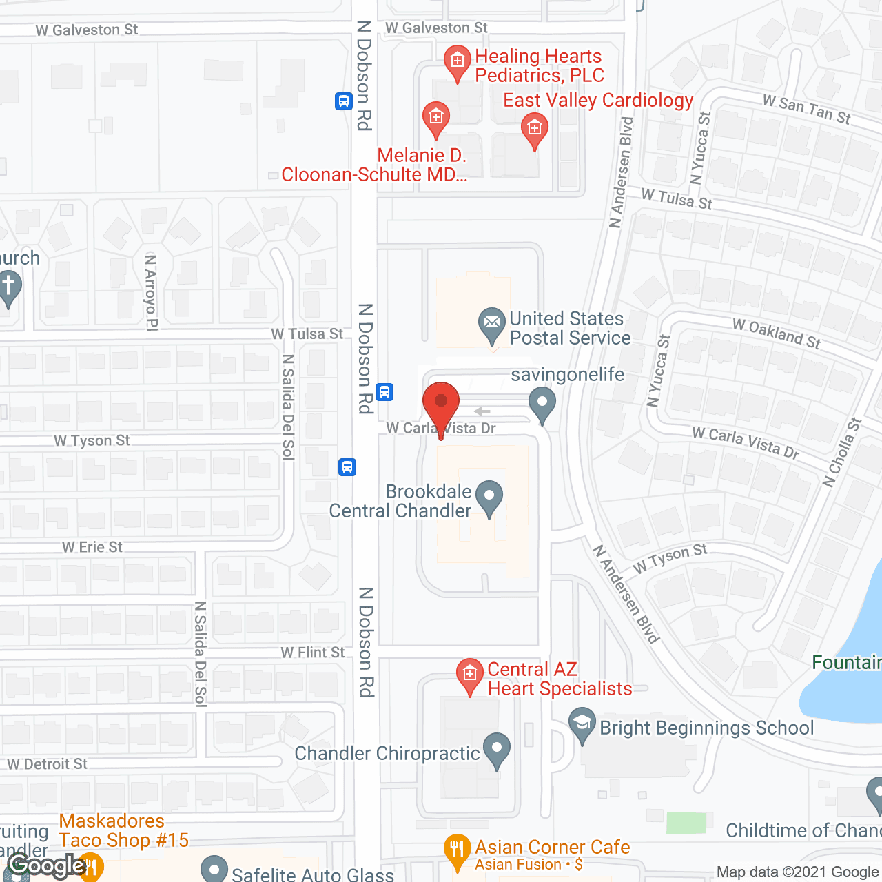 Brookdale Central Chandler in google map