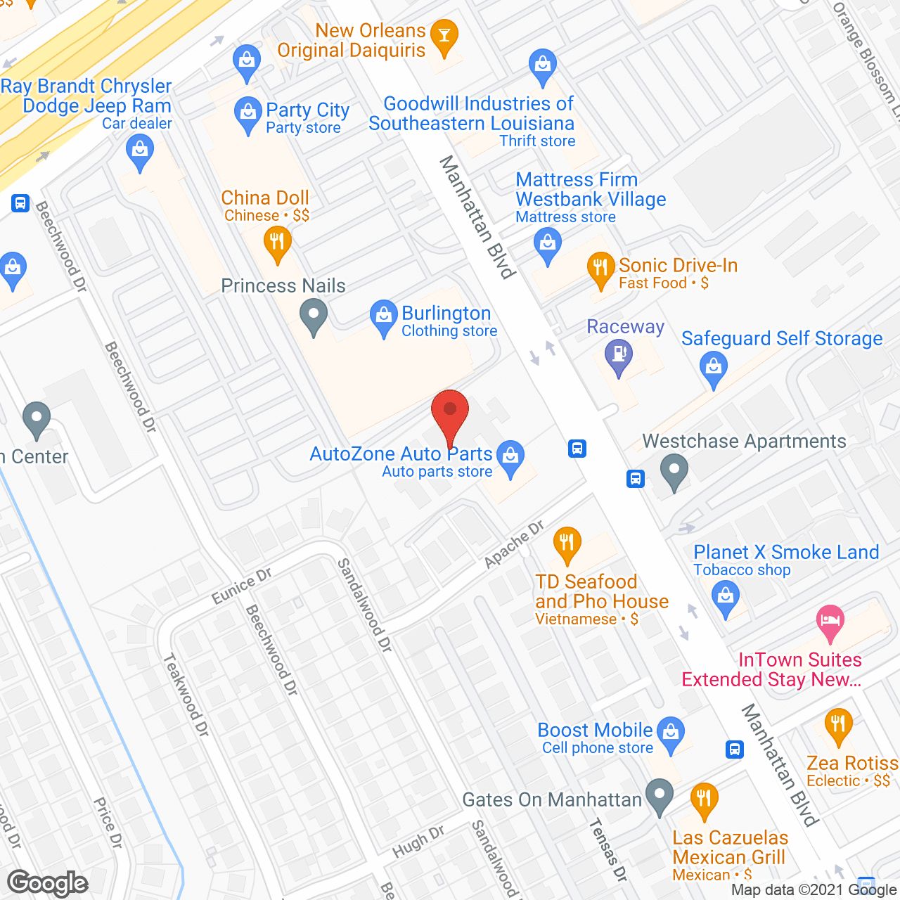 West Jefferson Health Care Center in google map