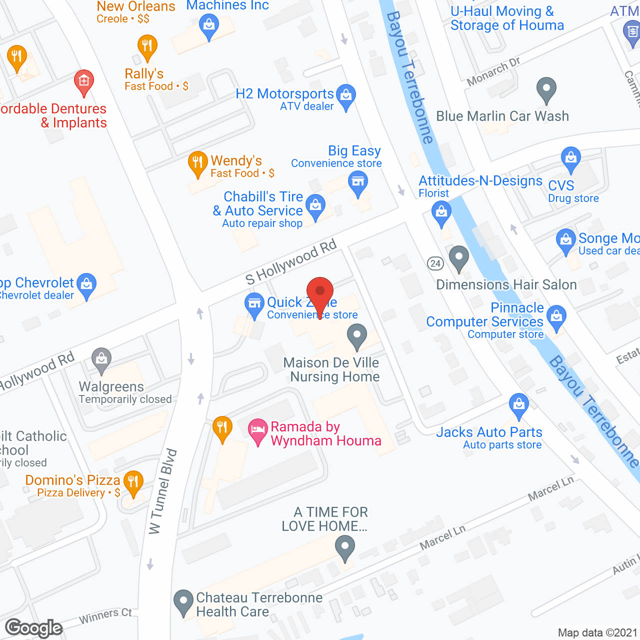 Maison De Ville Nursing Home of Houma in google map