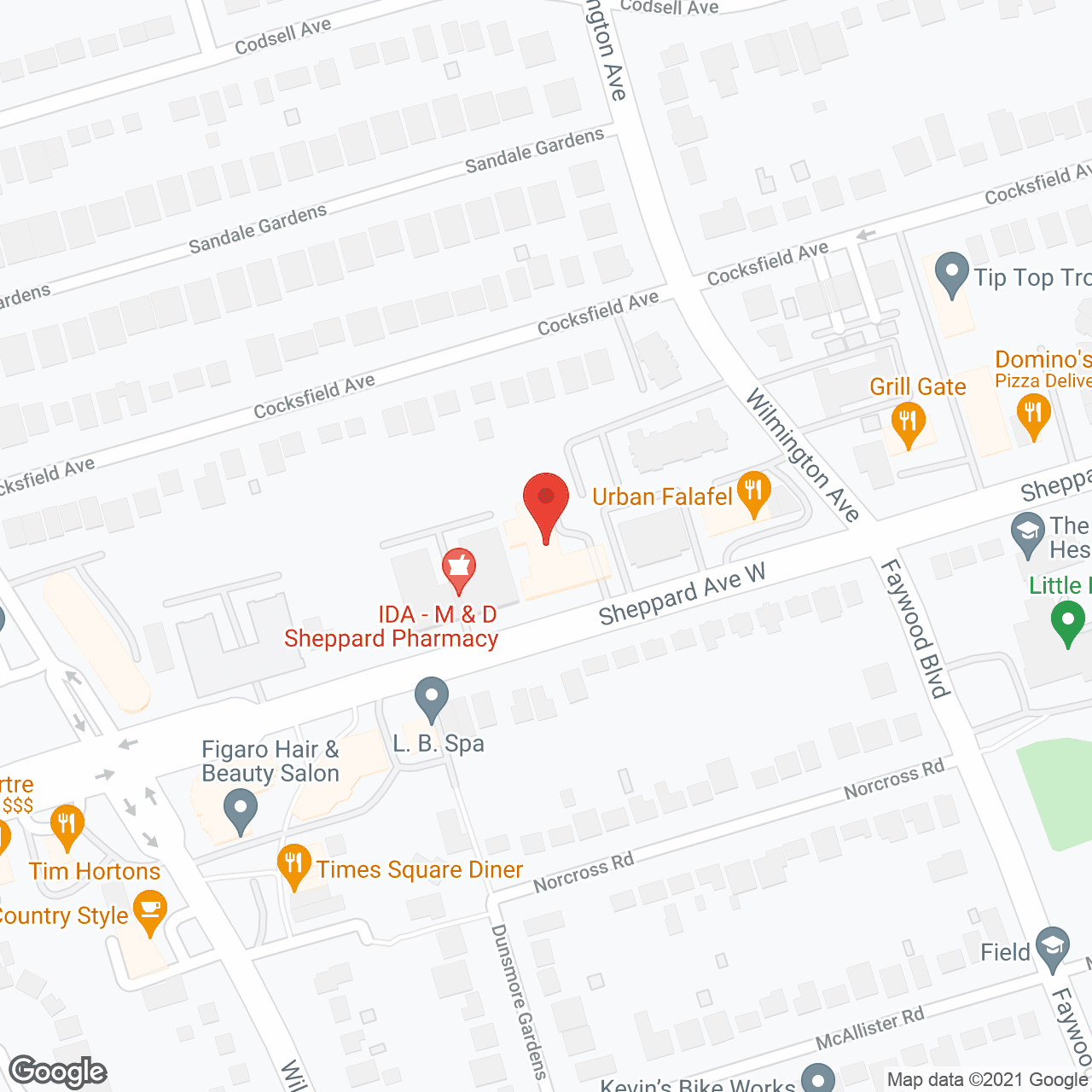 The Kensington Place Retirement Residence in google map