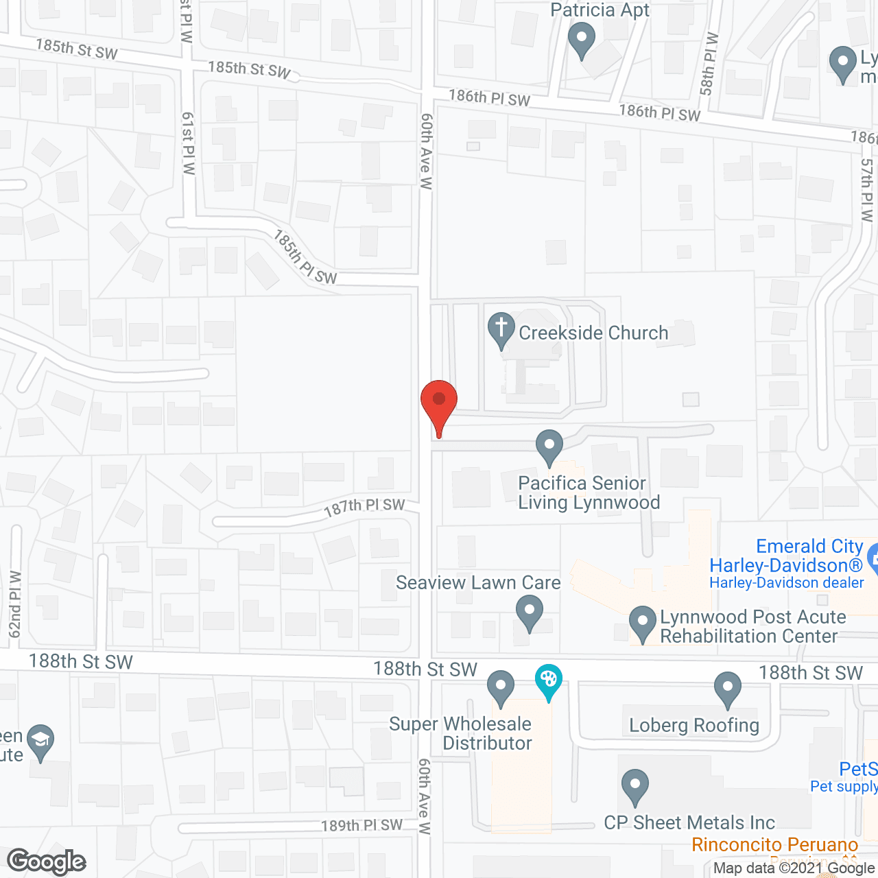 Pacifica Senior Living Lynnwood in google map