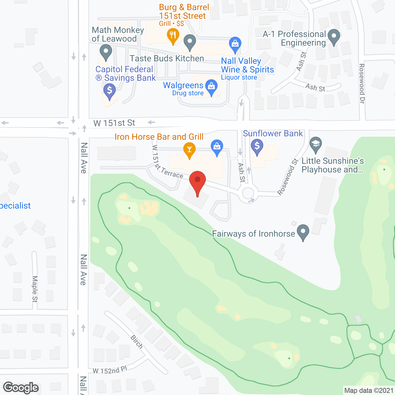 The Fairways of Ironhorse in google map