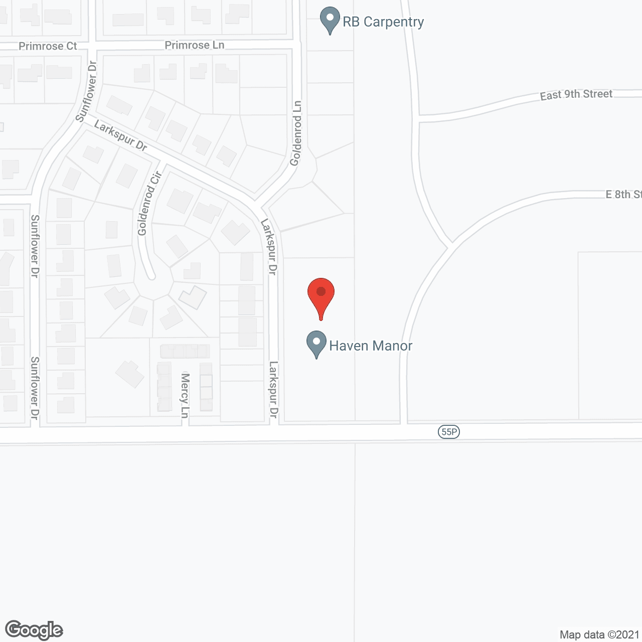Haven Manor - Hickman in google map