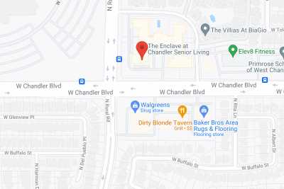 The Enclave at Chandler Senior Living in google map