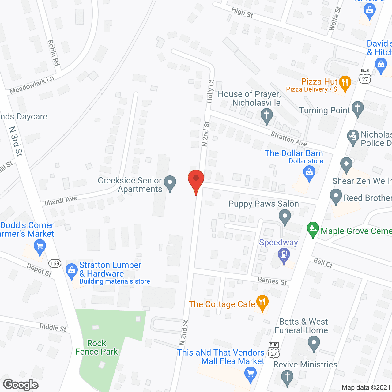 Creekside Senior Apartments in google map