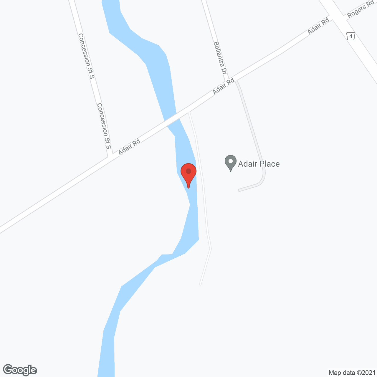 Adair Place in google map