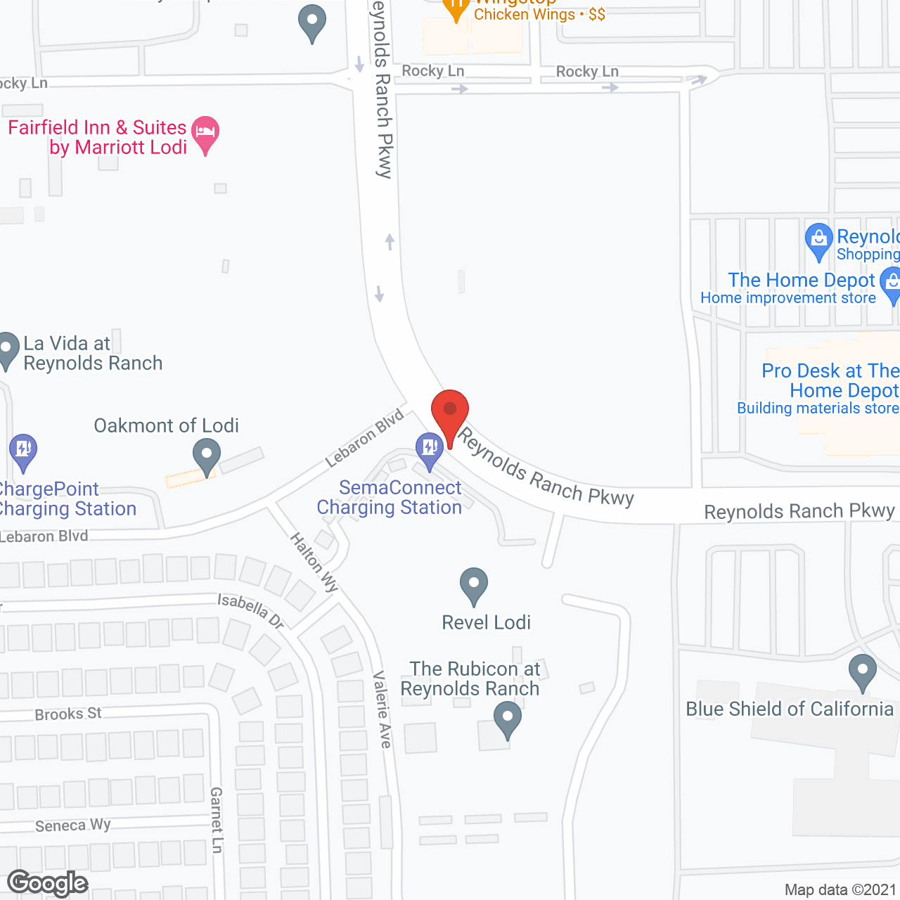 Revel Lodi in google map
