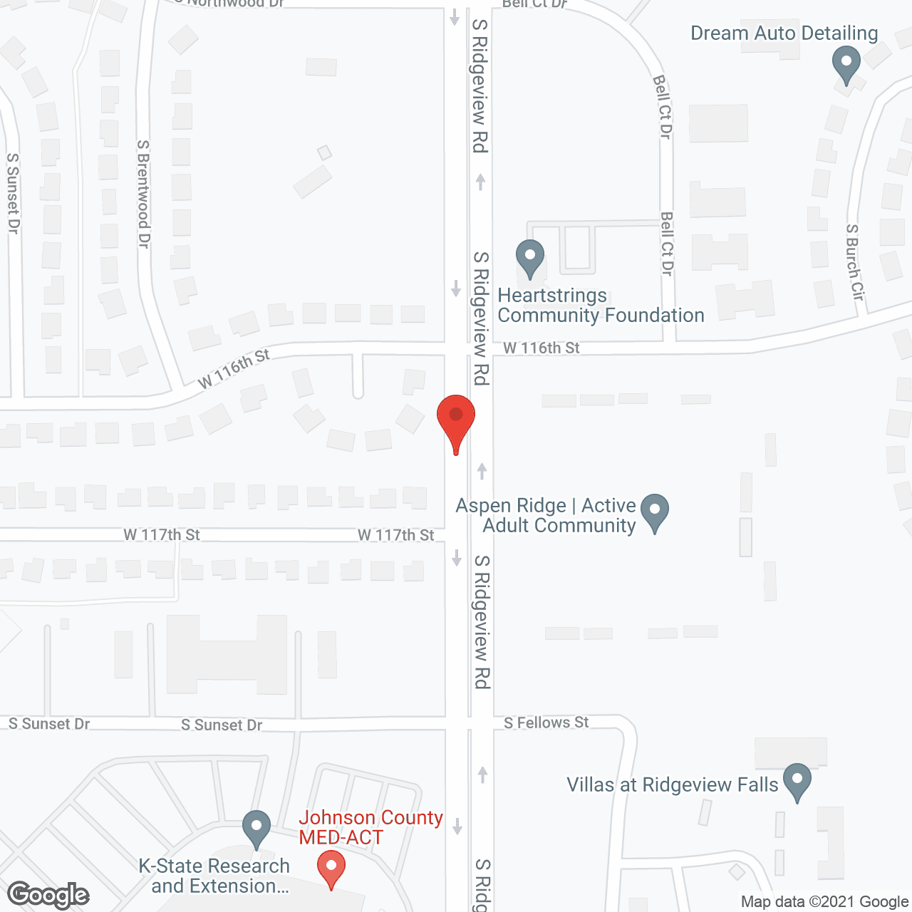 Aspen Ridge in google map