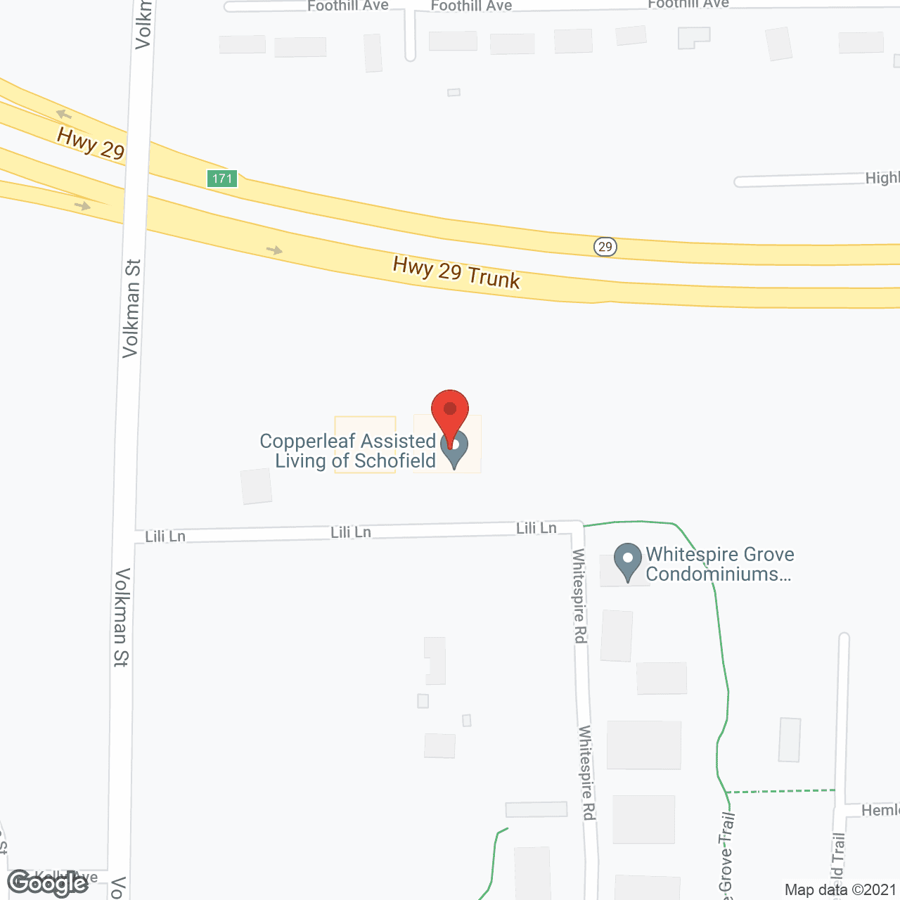 Copperleaf Assisted Living of Schofield in google map