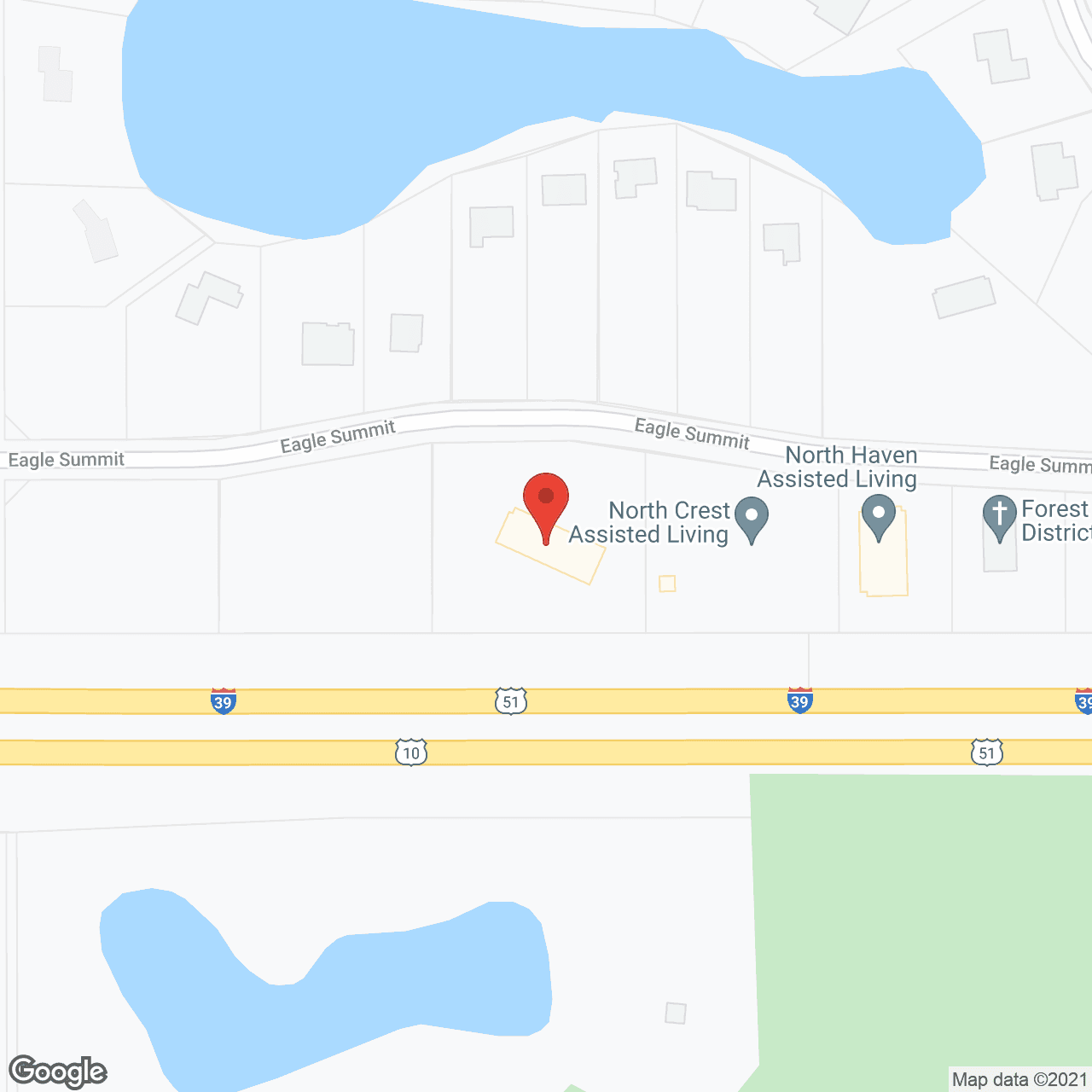 North Ridge in google map