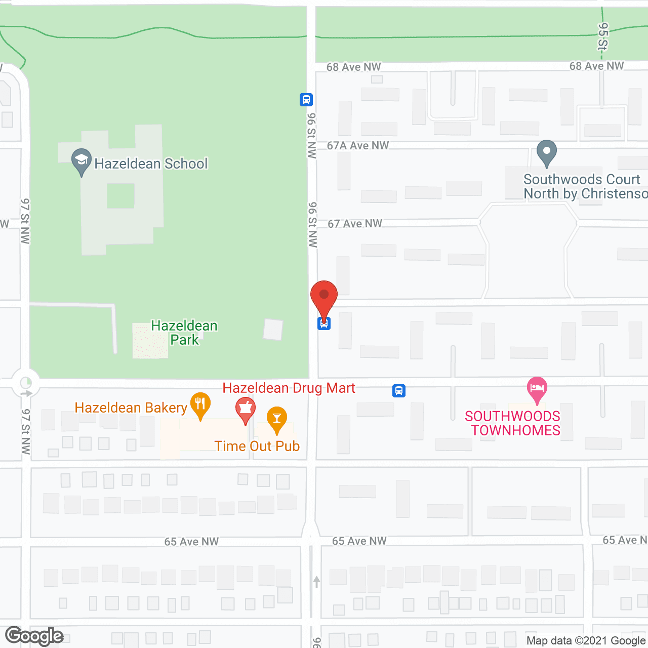 Southwoods Village in google map