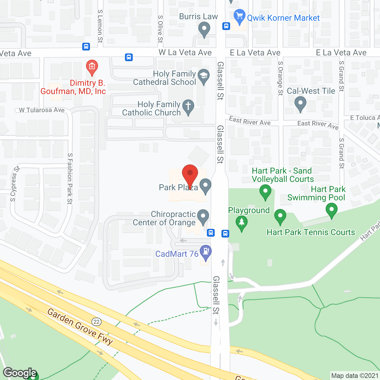 Park Plaza in google map