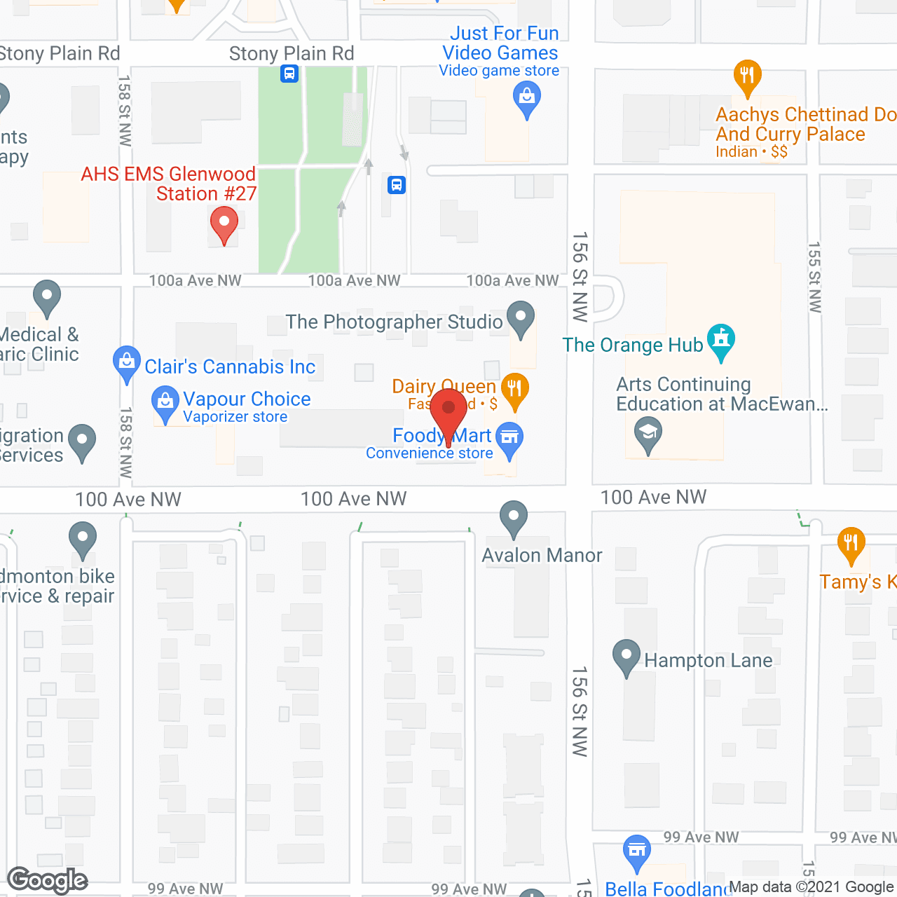 The Madison in google map