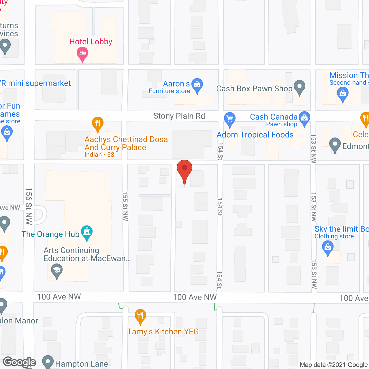 West Jasper Place in google map