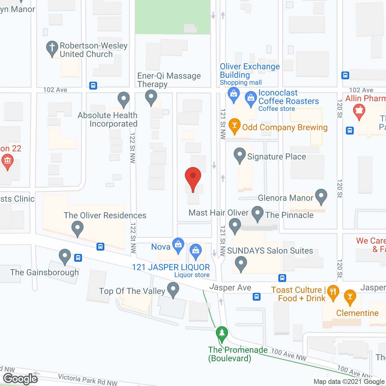 Willmore Apartments in google map
