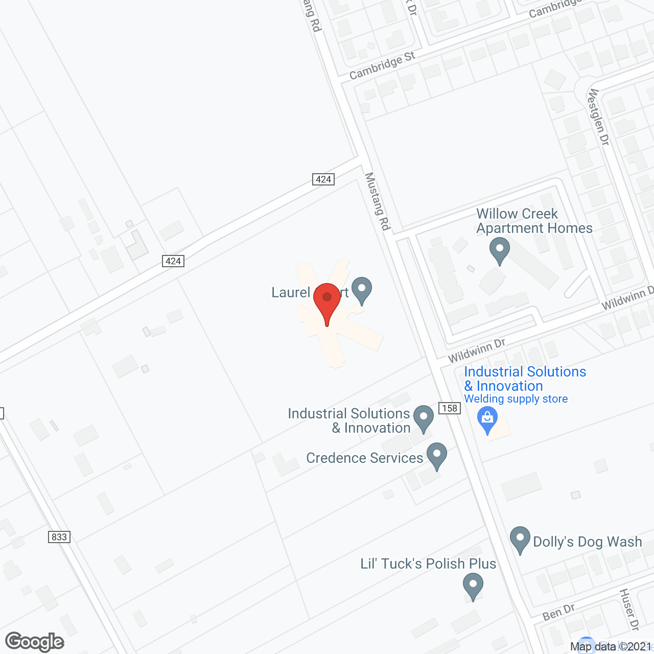 Laurel Court in google map
