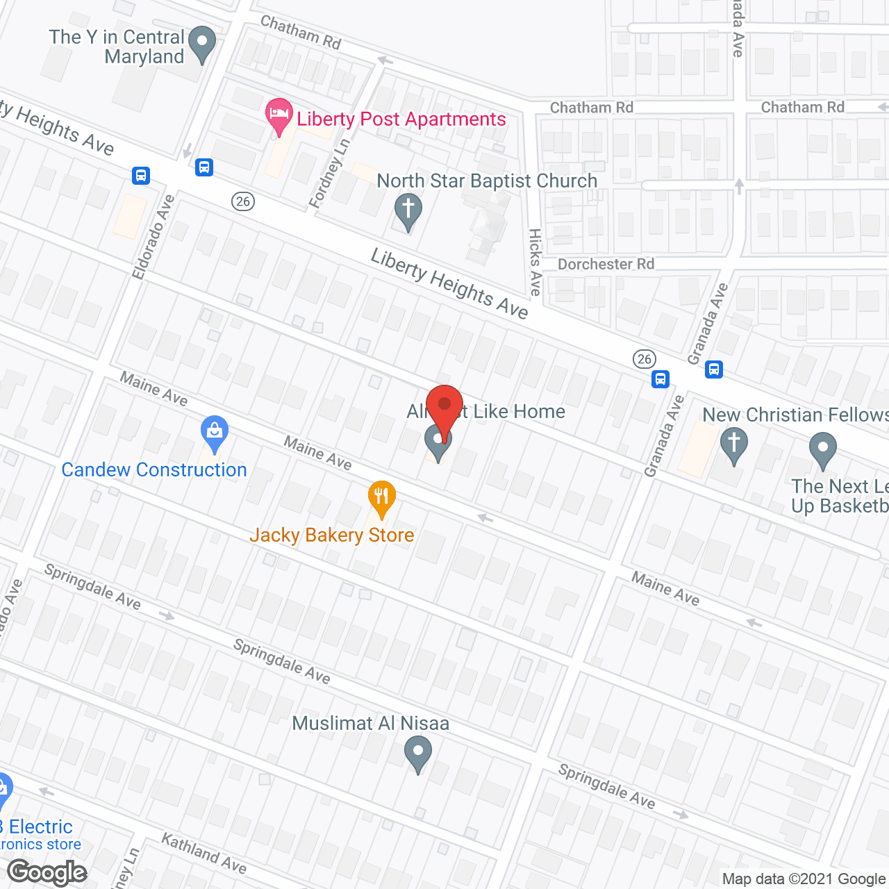 Almost Like Home, Inc in google map