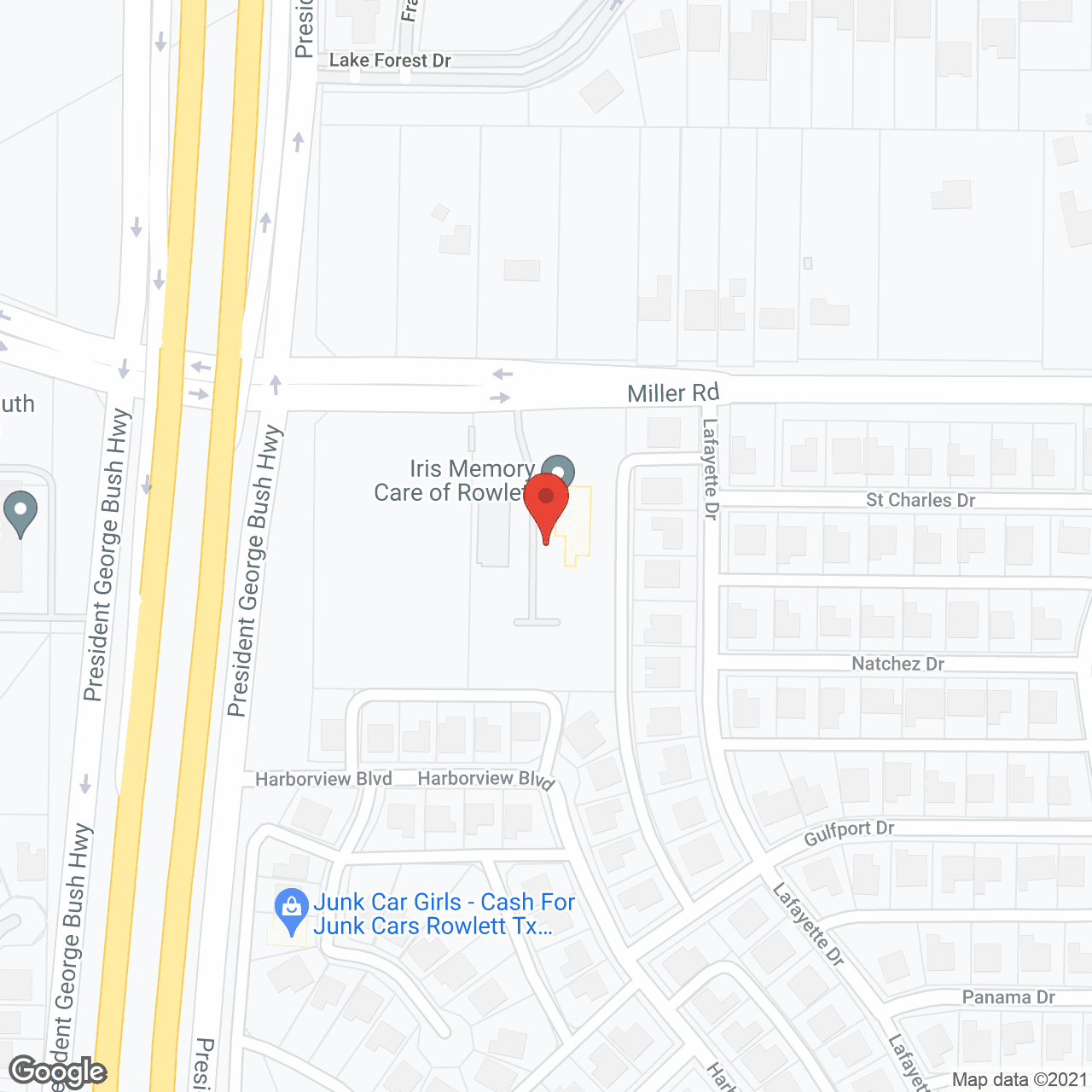 Iris Memory Care of Rowlett in google map