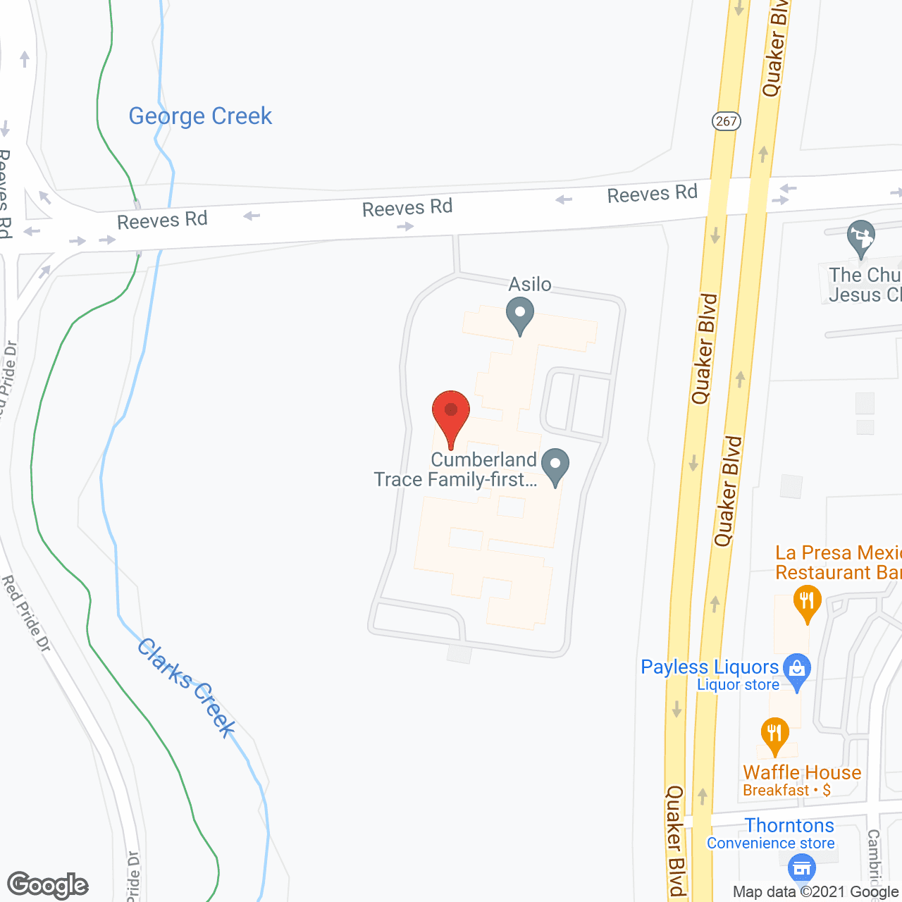 Cumberland Trace in google map