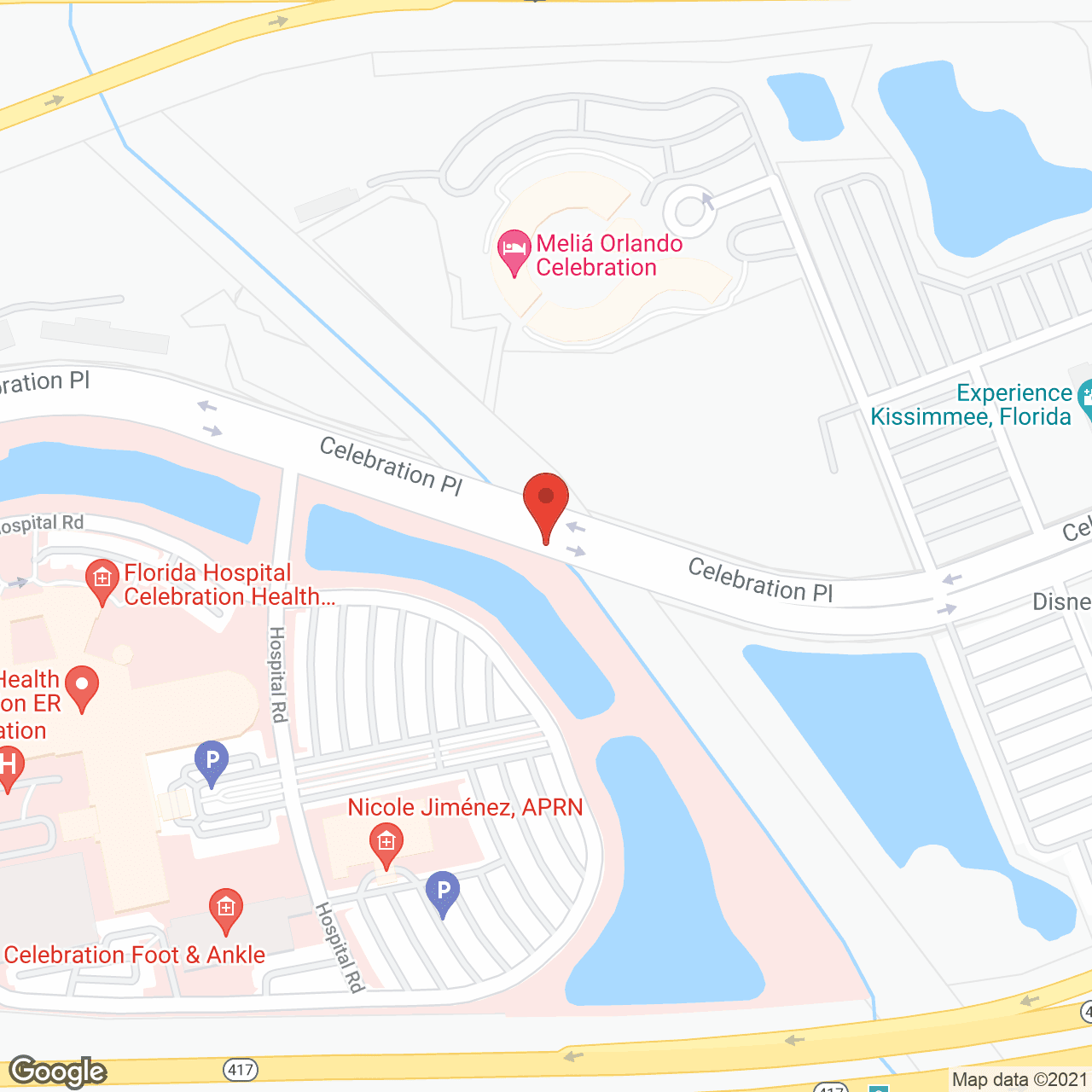 Windsor at Celebration in google map