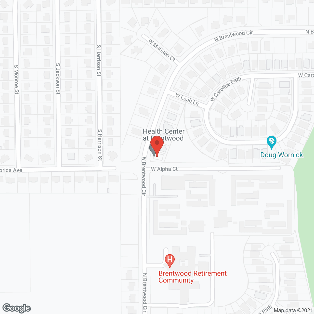 Health Center at Brentwood in google map